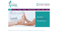 Desktop Screenshot of hamiltonfootclinic.co.uk